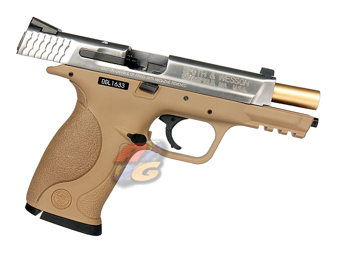 HK M&P9 GBB Pistol (With Marking, SV Slide w/ Tan Flame, Metal Slide) - Click Image to Close