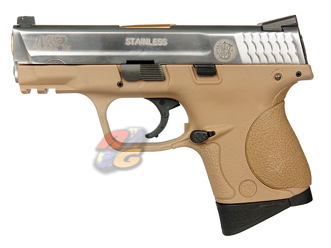 HK M&P9C Compact GBB Pistol (With Marking, SV Slide w/ Tan Flame, Metal Slide) - Click Image to Close