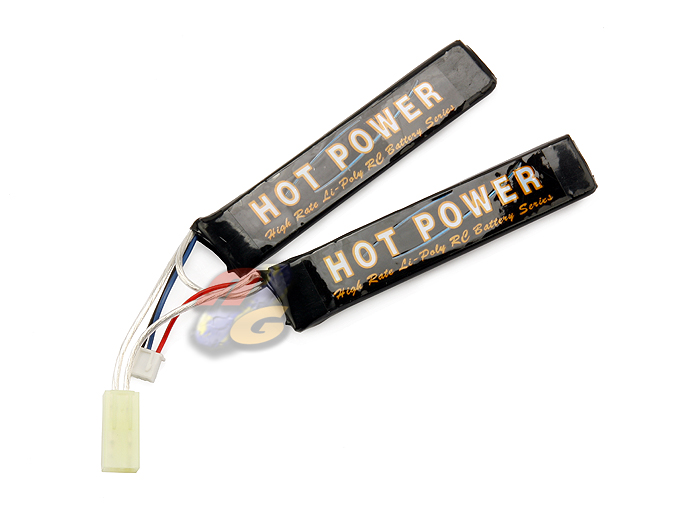 HOT POWER 7.4v 1100mah (15C) Lithium Power Battery Pack (2 Pcs) - Click Image to Close