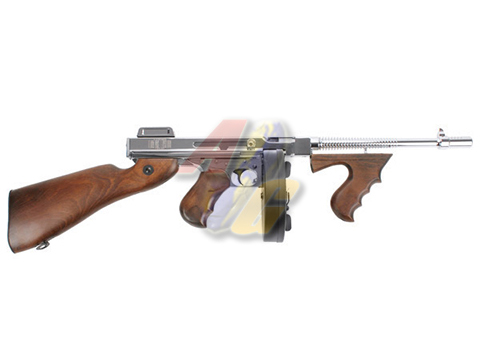 --Out of Stock--King Arms Thompson M1928 Chicago AEG ( SV/ Real Wood ) - Click Image to Close