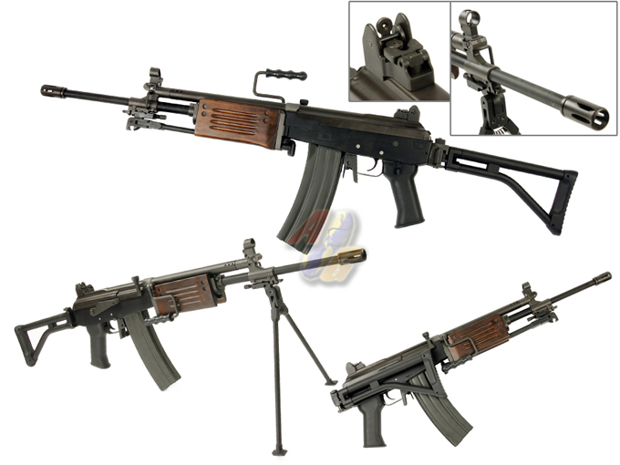 --Out of Stock--King Arms GALIL ARM Wood Version AEG ( Cybergun Licensed ) - Click Image to Close