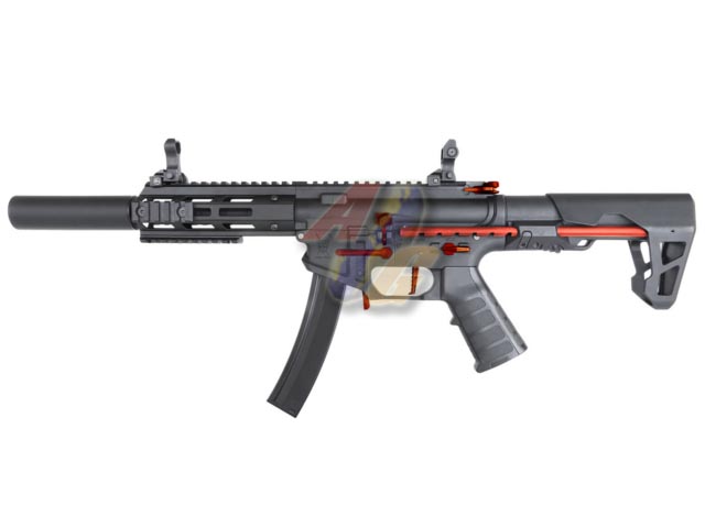 --Out of Stock--King Arms PDW 9mm AEG SBR SD ( Red Black ) - Click Image to Close