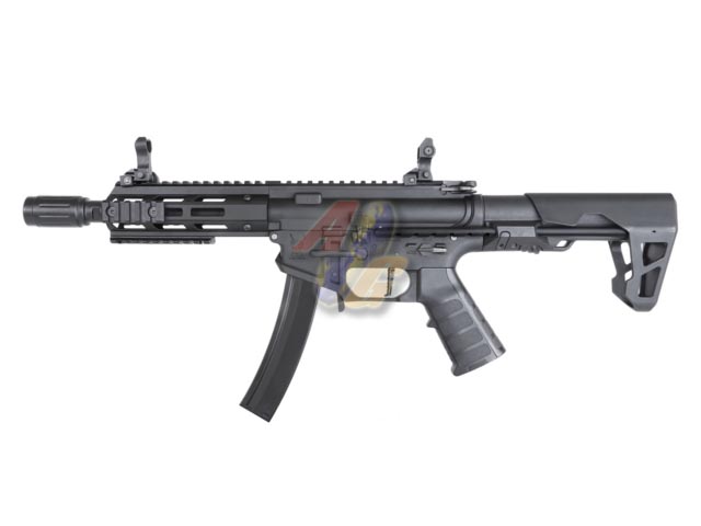 --Out of Stock--KING ARMS PDW 9mm SBR M-Lok AEG ( Black ) - Click Image to Close
