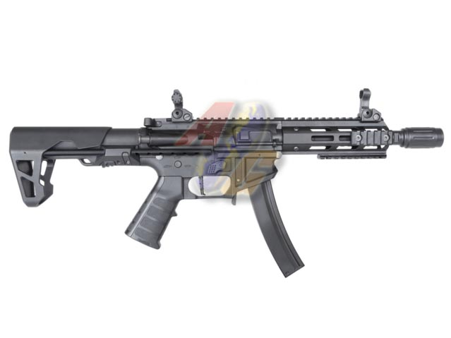 --Out of Stock--KING ARMS PDW 9mm SBR M-Lok AEG ( Black ) - Click Image to Close