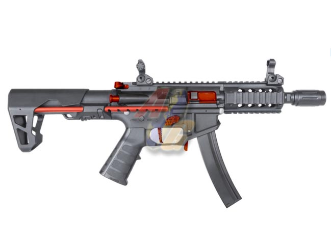 --Out of Stock--KING ARMS PDW 9mm SBR Shorty AEG ( Red Black ) - Click Image to Close
