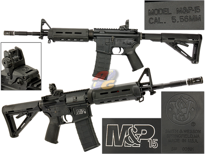 King Arms SW MNP15 MOE ( BK ) ( Cybergun Licensed ) - Click Image to Close