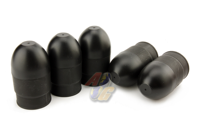 King Arms Replacement Cartridge Rubber Bullets ( 5 Shells ) - Click Image to Close