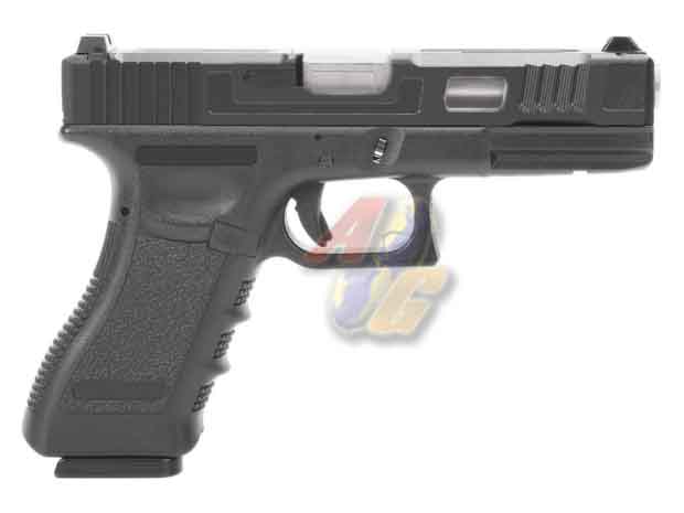 --Out of Stock--King Arms CNC Aluminium Custom II GBB Pistol ( Black/ Black ) - Click Image to Close