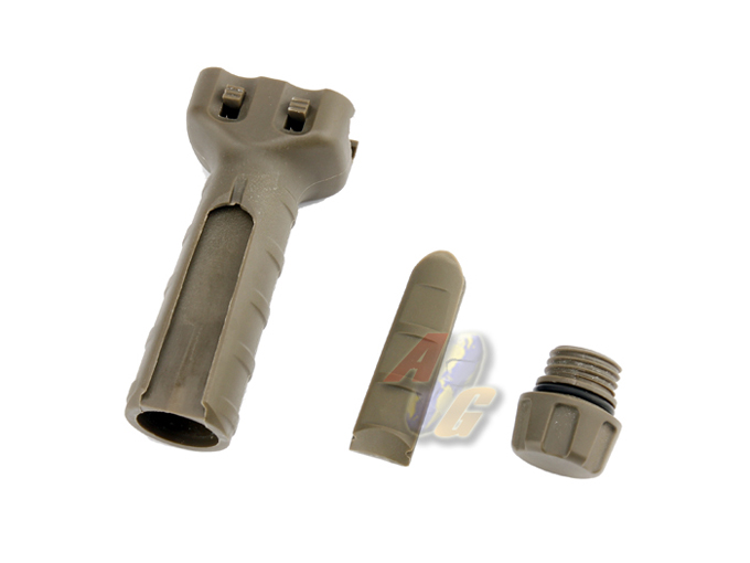 King Arms Vertical Fore Grip With Pressure Switch Pocket ( OD ) - Click Image to Close