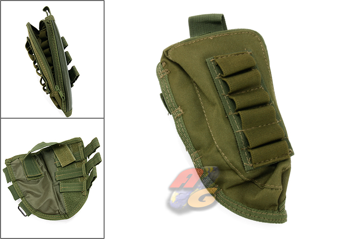 King Arms Buttstock Pouch ( OD ) - Click Image to Close