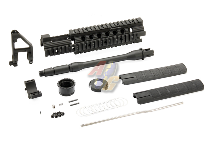 King Arms 10 inch Free Floating Forearm w/ CQB Outer Barrel (CX) - Click Image to Close