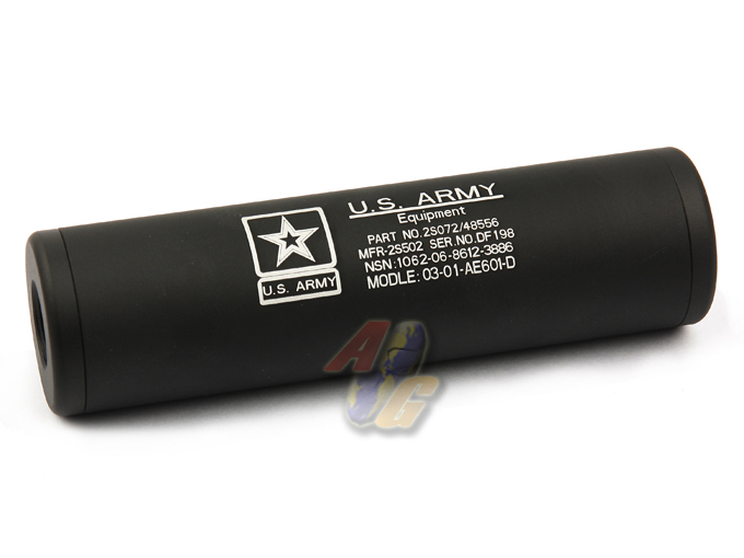 King Arms Light Weight Slim Silencer - 30 X 110mm (US ARMY) - Click Image to Close