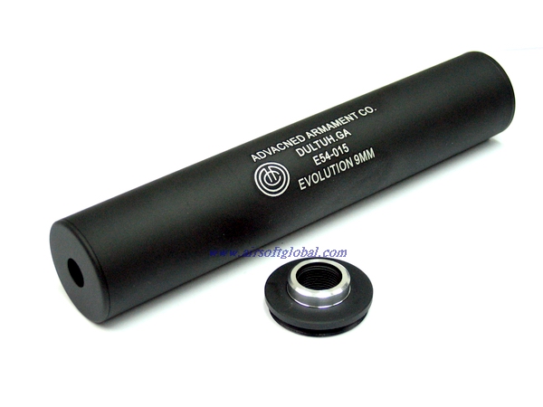 --Out of Stock--King Arms A.A.C. Silencer - 9mm marking - Click Image to Close