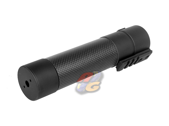King Arms Power Up Carbon Fiber Silencer For KSC MP9/TP9 - Click Image to Close