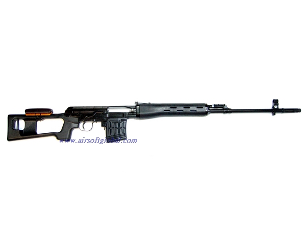 King Arms Dragunov SVD Air Cocking Rifle - Black - Click Image to Close