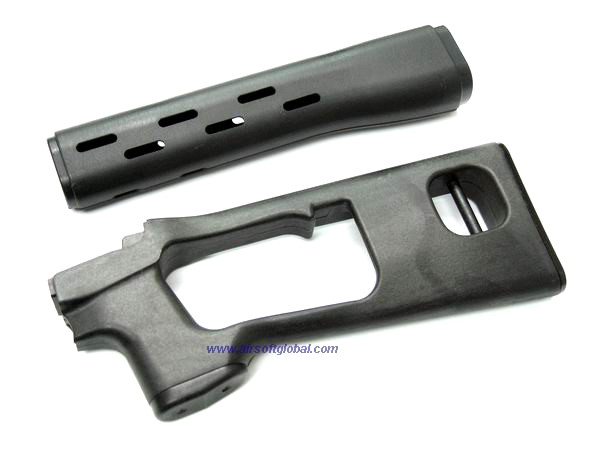King Arms Handguard And Stock Set For King Arms SVD Dragunov - Click Image to Close