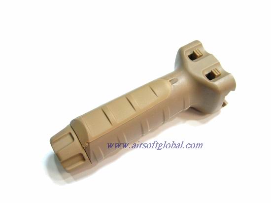 King Arms Vertical Fore Grip With Pressure Switch Pocket (DE) - Click Image to Close