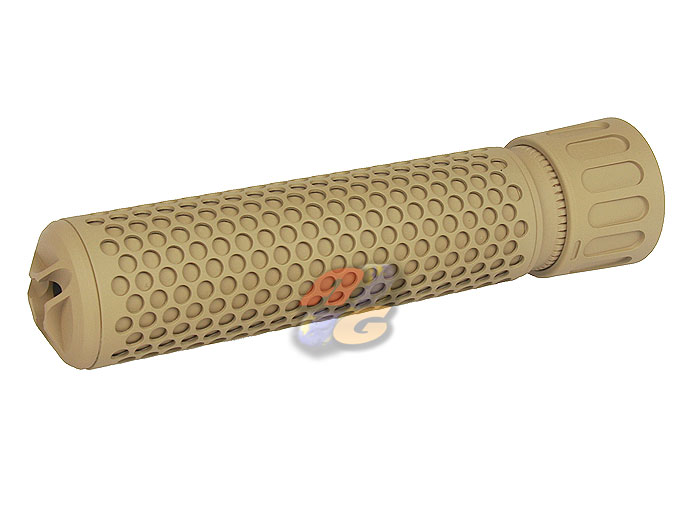 --Out of Stock--Knight's Armament Airsoft 556 QDC Airsoft Suppressor with Quick Detach Function 175mm ( 14mm-/ TAN ) - Click Image to Close