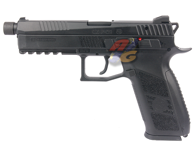 KJ Works CZ P-09 GBB with 14mm CCW Thread Barrel ( ASG Licensed/ Co2 Version ) - Click Image to Close