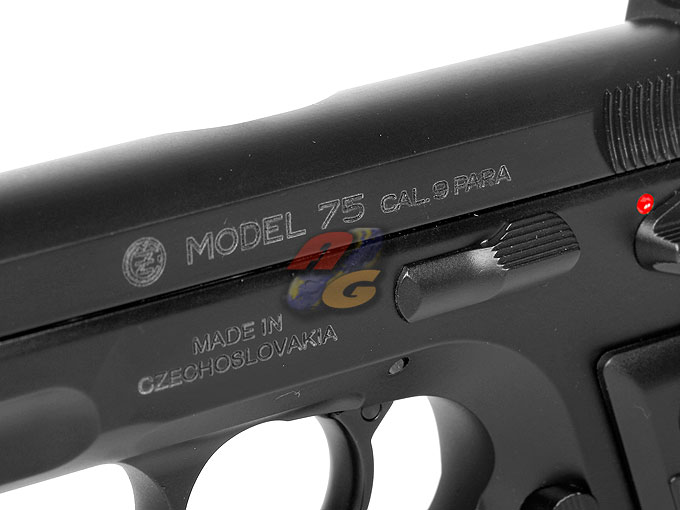 KJ KP09 GBB Pistol Dual Power w/ Marking (BK) - Click Image to Close