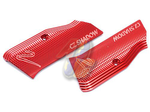 KJ Works Shadow 2 Aluminum Grip Panel ( Red ) - Click Image to Close