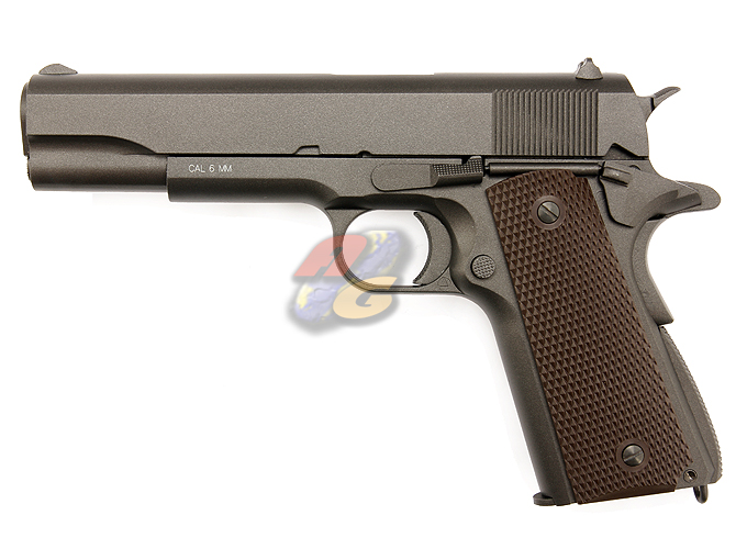 KWC 1911 Co2 Blowback Pistol (Full Metal, BK) - Click Image to Close