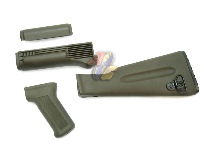 --Out of Stock--LCT AK Plastic Handguard Set ( Green ) - Click Image to Close