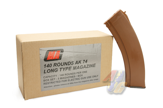 MAG 140 Rounds Long Magazine For AK Series Box Set ( AK74 ) ( Bakelite ) - Click Image to Close