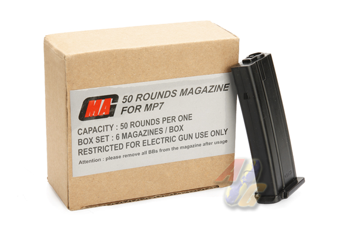 MAG 50 Rounds Magazine For MP7 ( Box Set ) - Click Image to Close