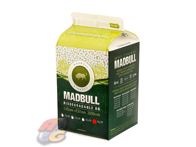 --Out of Stock--MadBull Precision 0.28g Bio-Degradable BB 3000 Rounds (Carton) - Click Image to Close