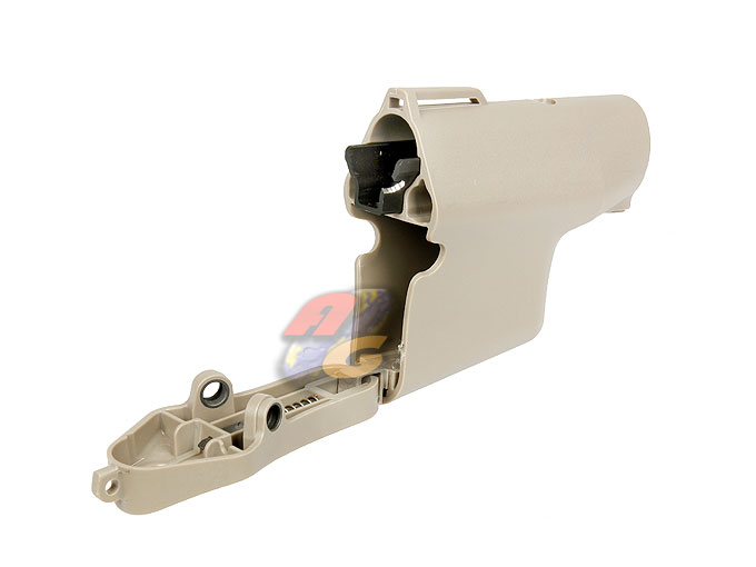 MadBull Troy Battle Ax M4 Buttstock w/ Silver Wire Core (FDE) - Click Image to Close