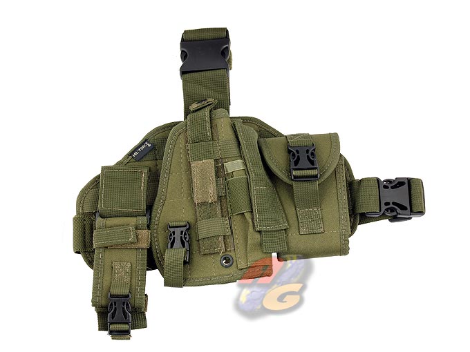 Mil Force Thigh Holster (OD)* - Click Image to Close