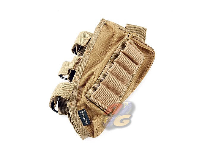 Mil Force Cheek Pad Ammo Pouch (Tan)* - Click Image to Close