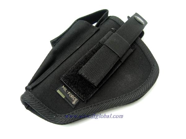 Mil Force Short Pistol Pouch - Both Sides ( Black ) - Click Image to Close