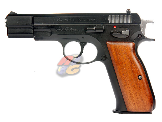 --Out of Stock--Marushin CZ75 6mm Dual Maxi (Shell Ejecting, w/ Wood Grip) - Click Image to Close