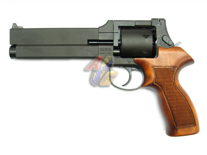 --Out of Stock--Marushin Mateba Revolver 6mm X-Cartridge Series ( BK, Heavy Weight, Wooden Grip ) - Click Image to Close