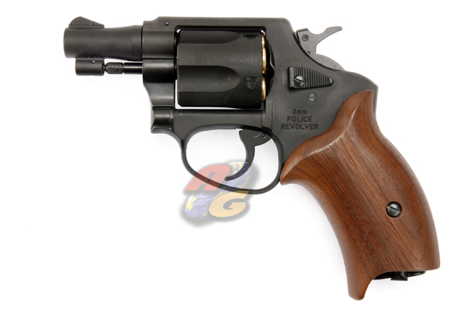 Marushin Police Revolver 2inch Wood Limited HW - BK ( 8mm ) - Click Image to Close