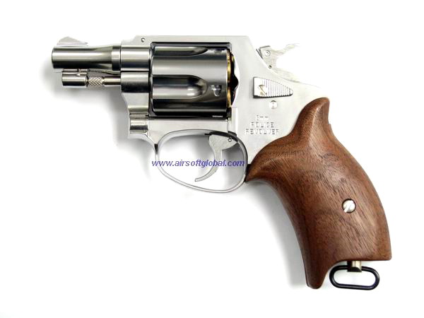 Marushin Police Revolver 2inch Wood Limited - SV ( 8mm ) - Click Image to Close