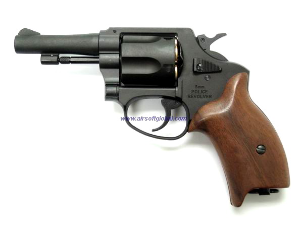 Marushin Police Revolver 3inch Wood Limited HW - BK ( 8mm ) - Click Image to Close