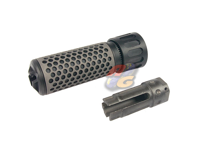 --Out of Stock--Military Action QDC CQC Silencer with QD Flash Hider 128mm( BK/ 14mm- ) - Click Image to Close