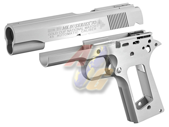 --Out of Stock--NOVA Gold Cup Nation Match Conversion Kit For Tokyo Marui M1911 Sereis GBB ( Matt Silver ) - Click Image to Close