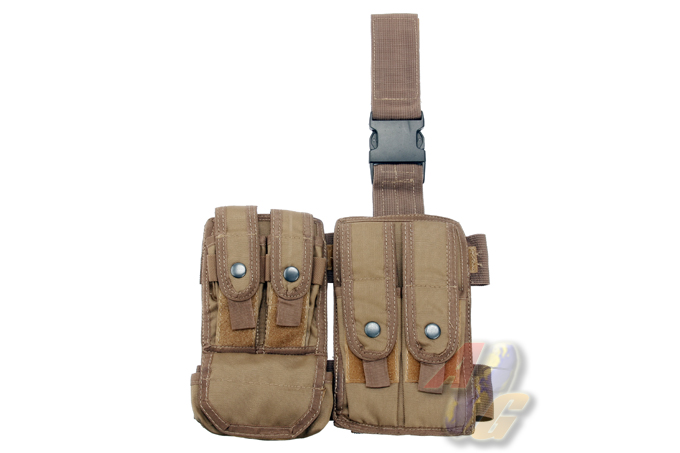 Odyssey Crossover Magazine Holster With Shotshell/Cartridge Pouch (Brown) - Click Image to Close