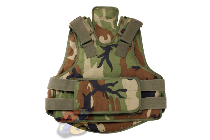 Odyssey Navy SEAL Body Armor Vest (Woodland@Dupont 1000D) - Click Image to Close