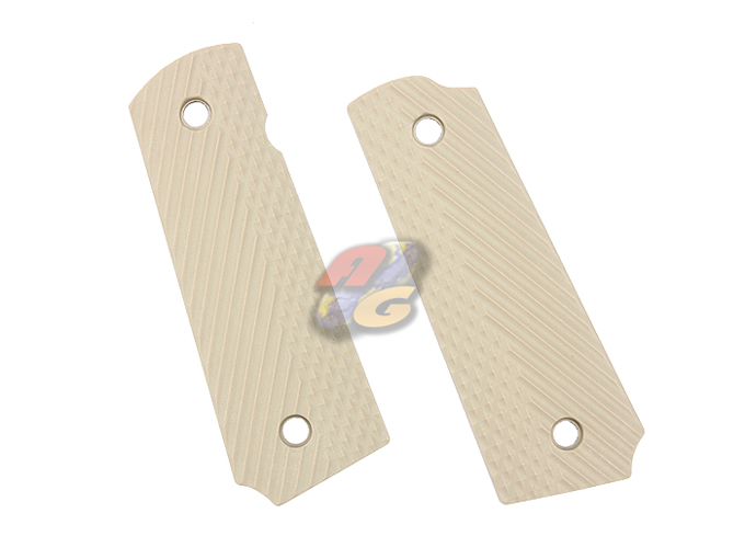 Ready Fighter Alien Style Grip For Marui M1911 (Tan, Type B) - Click Image to Close
