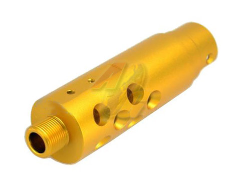 --Out of Stock--RGW CNC Aluminum Barrel Case For Action Army AAP-01 GBB ( Type 3/ Yellow ) - Click Image to Close