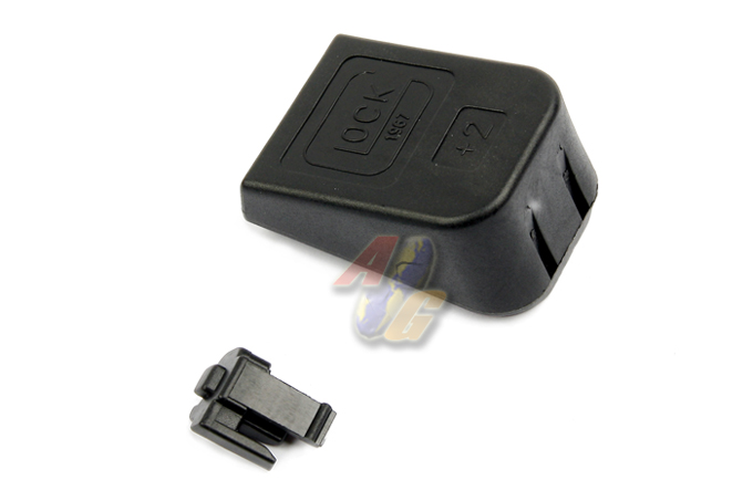 --Out of Stock--Shooters Design TM G17 (+2) Magazine Base With Logo - Click Image to Close