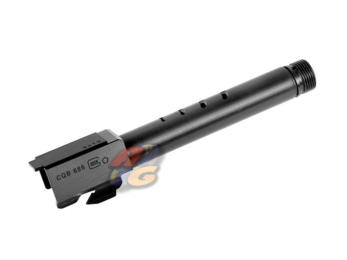 --Out of Stock--Shooters Design CNC Aluminum Outer Barrel w/ 14mm+ Adaptor For Marui G18C (BK) - Click Image to Close