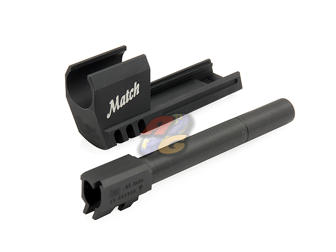--Out of Stock--Shooters Design KSC/ KWA USP .45 Match CNC Aluminum Outer Barrel & Compensator (BK) - Click Image to Close