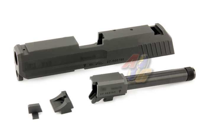 Shooters Design KSC USP P10 SD System 7 CNC Grey Metal Slide & Barrel Set - Click Image to Close