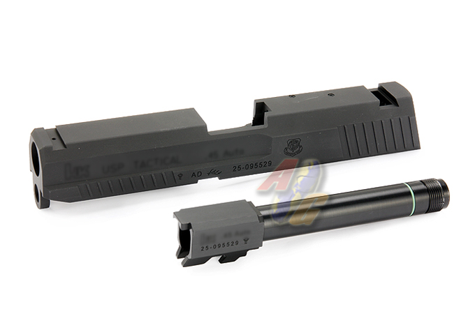 Shooters Design KSC USP .45 XM System 7 CNC Black Metal Slide & Barrel Set - Click Image to Close